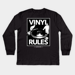 Vinyl Rules Kids Long Sleeve T-Shirt